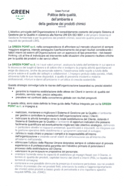 politica-della-qualità-ambiente-gestione-Green-Point